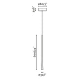 Lámpara de techo colgante Faro Diana LED negro 2700K 22011