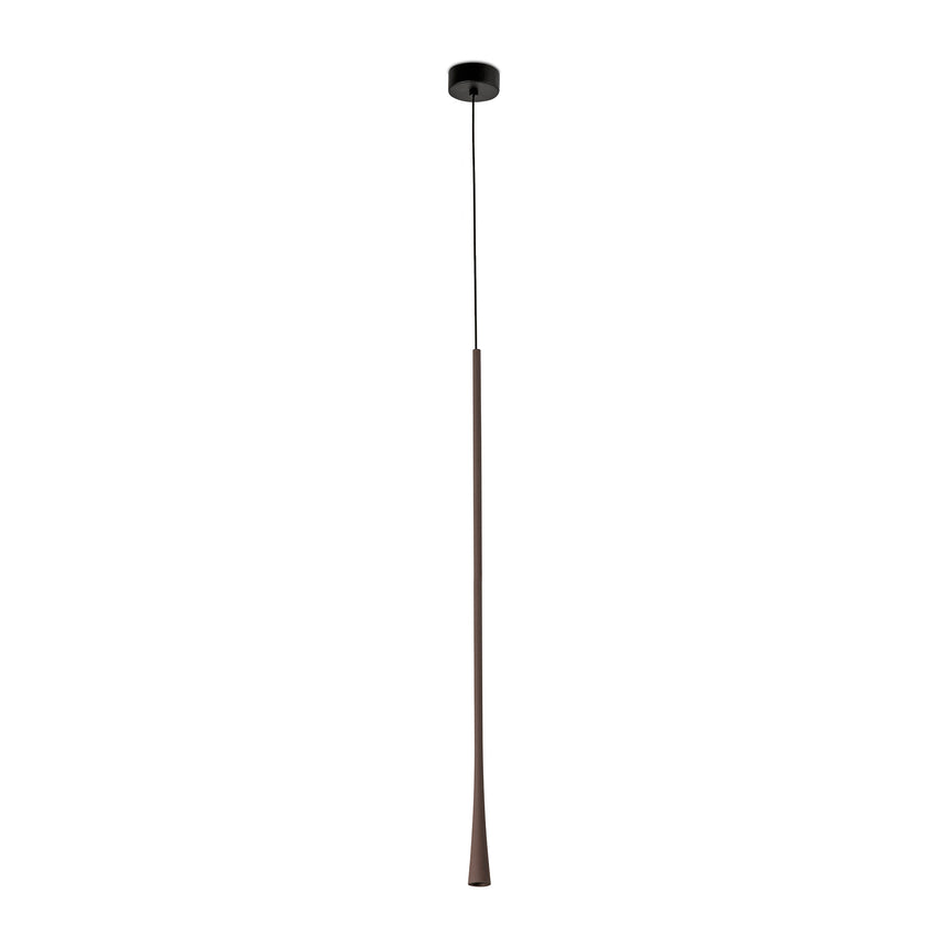 Lámpara de techo colgante Faro Diana LED marrón oscuro 2700K 22018