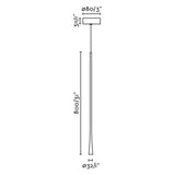 Lámpara de techo colgante Faro Diana LED oro satinado 2700K 22020 - vista alternativa