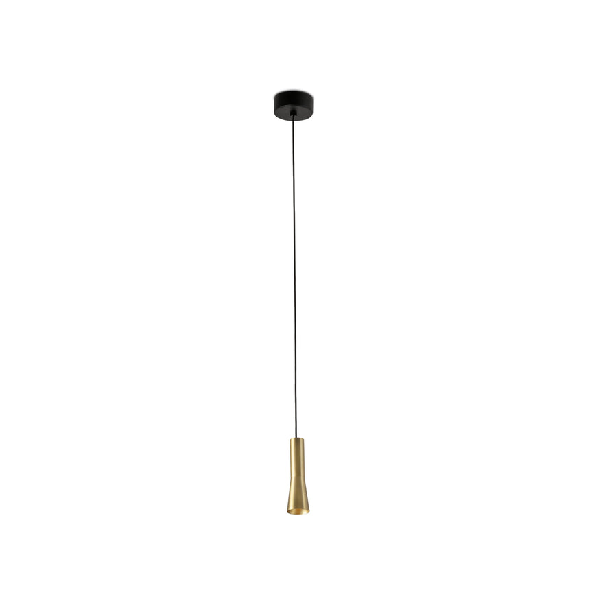 Lámpara de techo colgante Faro Nina LED oro satinado 2700K 22025