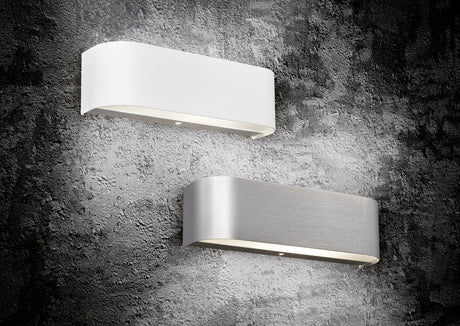 Aplique de pared Trio Adriano LED brushed aluminium 3000K regulable 220810205