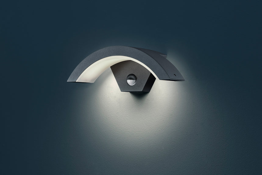 Trio Ohio Anthracite Aluminum LED Outdoor Wall Light 220969142