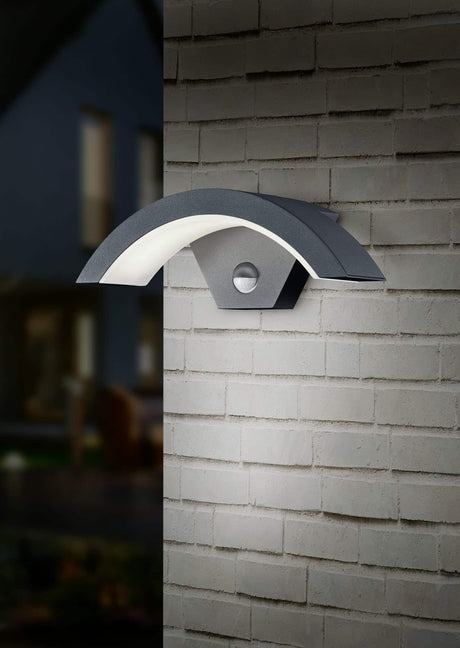 Trio Ohio Aplique de pared exterior LED de aluminio antracita 220969142
