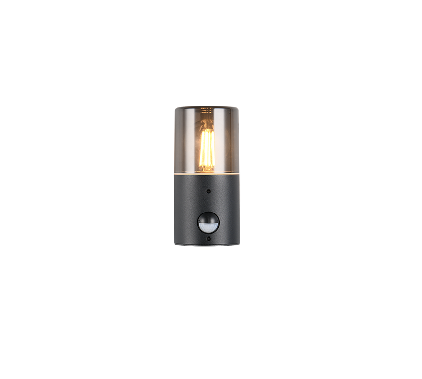 Aplique de exterior Trio Hoosic LED negro mate 2700K IP44 222260132