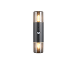 Aplique de exterior Trio Hoosic LED negro mate 2700K IP44 33cm 222260232