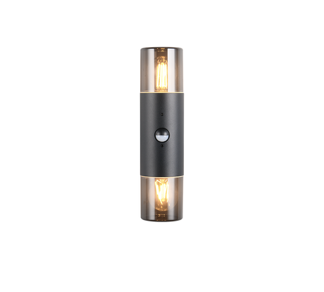 Aplique de exterior Trio Hoosic LED negro mate 2700K IP44 33cm 222260232