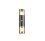Aplique de exterior Trio Hoosic LED negro mate 2700K IP44 33cm 222260232