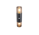 Aplique de exterior Trio Hoosic LED negro mate 2700K IP44 33cm 222260232