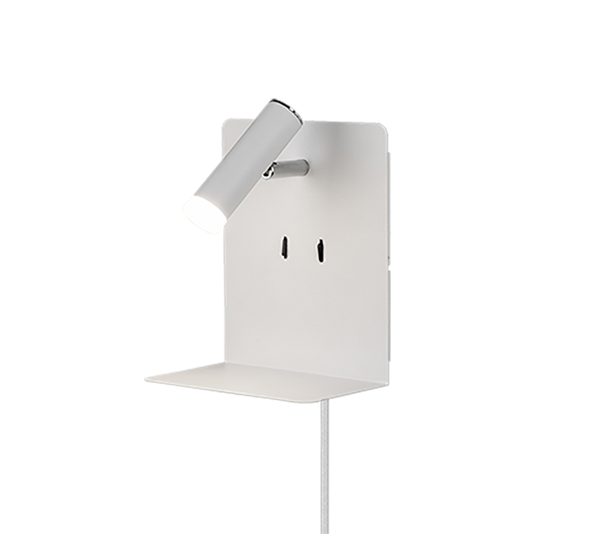 Aplique de pared Trio Element LED blanco mate 3000K regulable 222570231