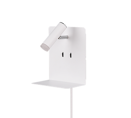 Aplique de pared Trio Element LED blanco mate 3000K regulable 222570231