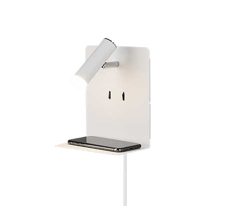 Aplique de pared Trio Element LED blanco mate 3000K regulable 222570231