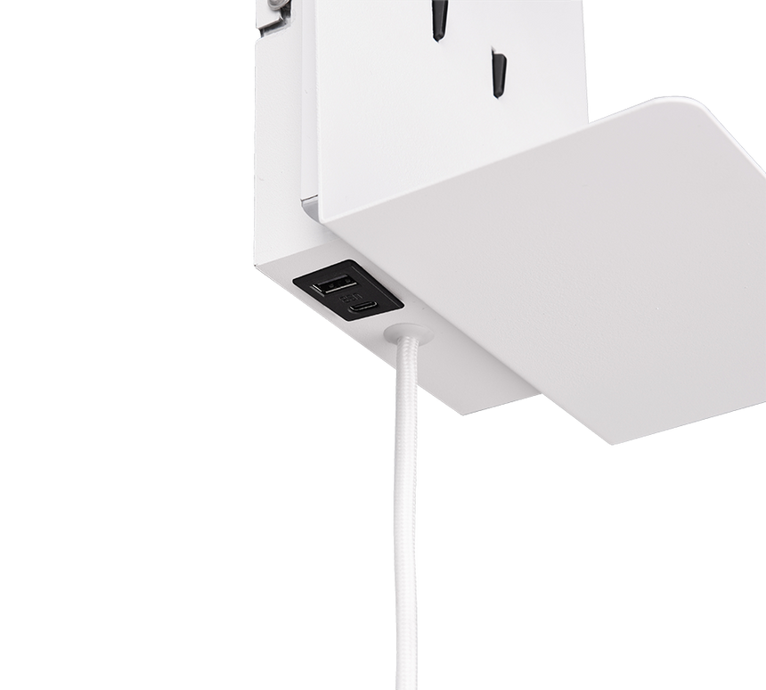 Aplique de pared Trio Element LED blanco mate 3000K regulable 222570231