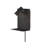 Trio Element Black Mat Metal LED Wall Light 222570232