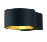 Trio Lacapo Black mat metal LED wall light 223410132