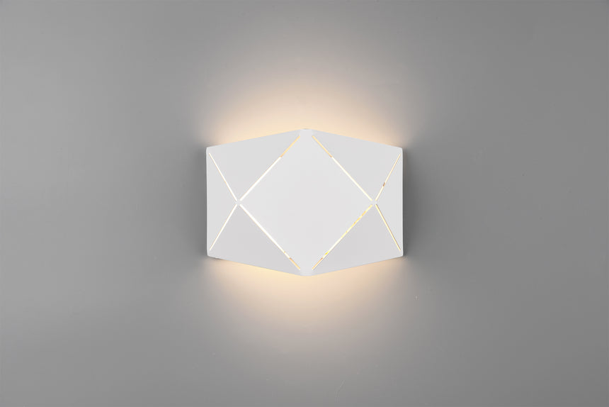 Aplique de pared Trio Zandor LED blanco mate 3000K 2