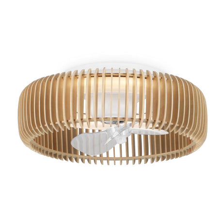 Ventilador de techo con luz Sulion Daya LED transparente motor DC CCT regulable 2235295