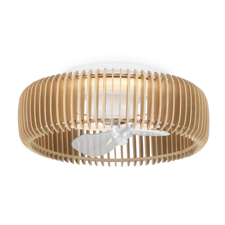 Ventilador de techo con luz Sulion Daya LED transparente motor DC CCT regulable 2235295