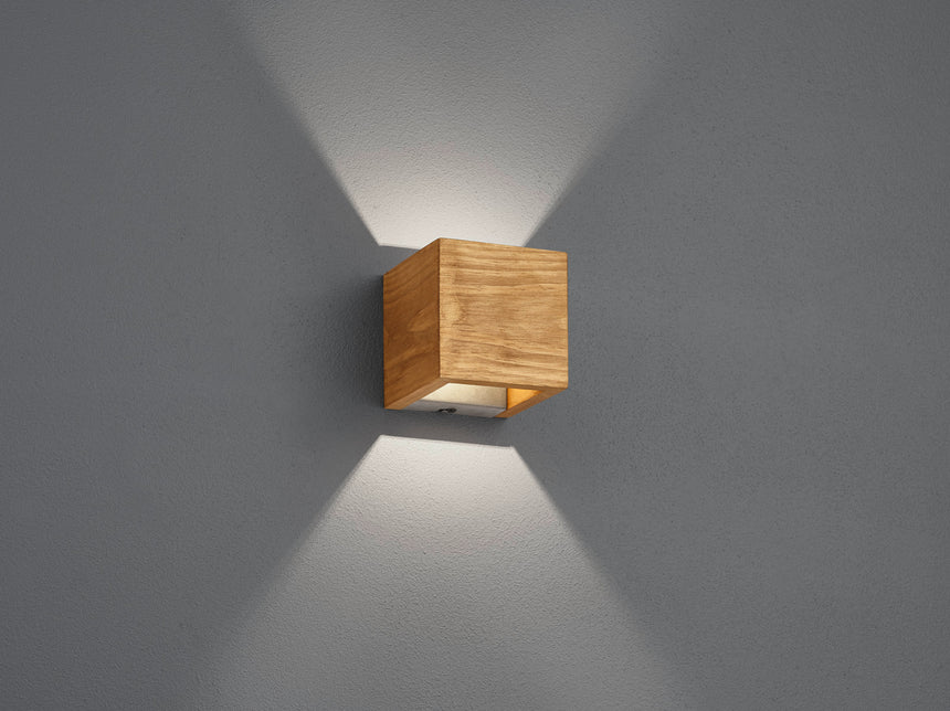 Trio Brad Wooden LED Wall Light Wood Color 223710130