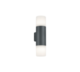Aplique de exterior Trio Hoosic 2 luces antracita arriba y abajo IP44 33cm 2