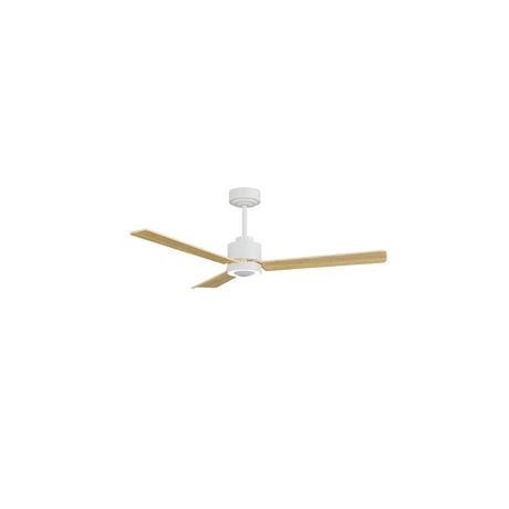 Ventilador de techo con luz Sulion Anne LED blanco y madera motor DC CCT regulable 2245287