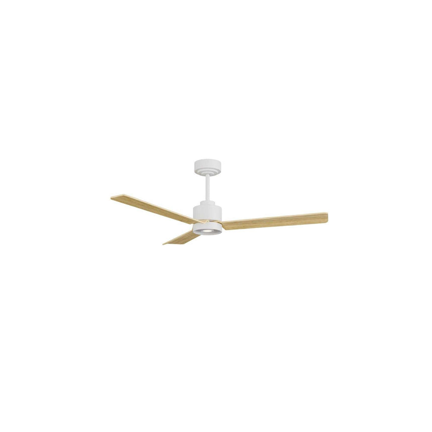 Ventilador de techo con luz Sulion Anne LED blanco y madera motor DC CCT regulable 2245300