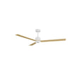 Ventilador de techo con luz Sulion Anne LED blanco y madera motor DC CCT regulable 2245409
