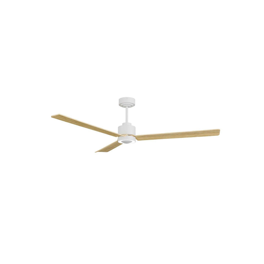 Ventilador de techo con luz Sulion Anne LED blanco y madera motor DC CCT regulable 2245409