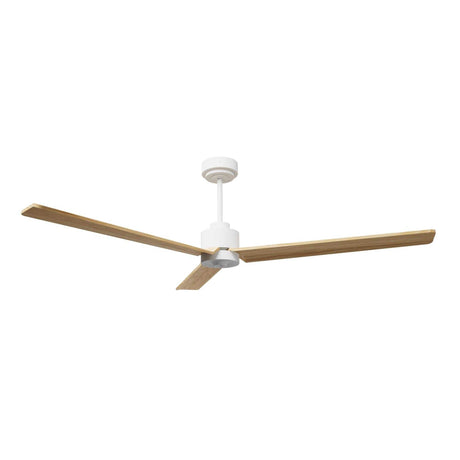 Ventilador de techo con luz Sulion Anne LED blanco y madera motor DC CCT regulable 2245416