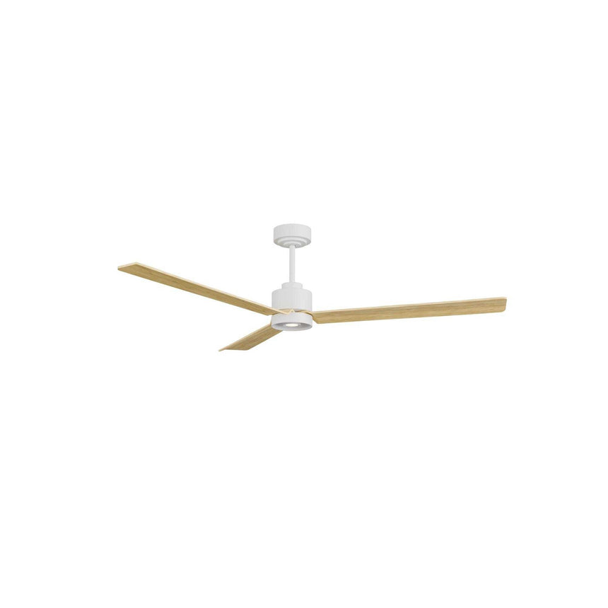 Ventilador de techo con luz Sulion Anne LED blanco y madera motor DC CCT regulable 2245423