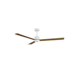 Ventilador de techo con luz Sulion Anne LED blanco y madera motor DC CCT regulable 2245430