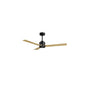 Ventilador de techo con luz Sulion Anne LED negro y madera motor DC CCT regulable 2245706