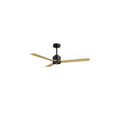 Ventilador de techo con luz Sulion Anne LED negro y madera motor DC CCT regulable 2245706