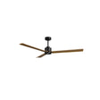 Ventilador de techo con luz Sulion Anne LED negro y madera motor DC CCT regulable 2245850