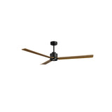 Ventilador de techo con luz Sulion Anne LED negro y madera motor DC CCT regulable 2245850