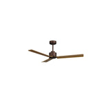Ventilador de techo con luz Sulion Anne 127cm LED marrón óxido y madera motor DC CCT 2246123