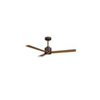 Ventilador de techo con luz Sulion Anne LED marrón óxido y madera motor DC CCT 2246130