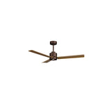 Ventilador de techo con luz Sulion Anne LED marrón óxido y madera motor DC CCT 2246130
