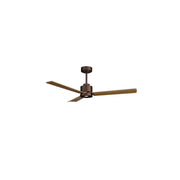 Ventilador de techo con luz Sulion Anne LED marrón óxido y madera motor DC CCT 2246130