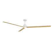 Ventilador de techo con luz Sulion Anne LED blanco y madera motor DC CCT regulable 2246741
