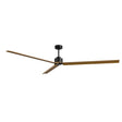 Ventilador de techo Sulion Anne negro y madera motor DC con mando temporizador Ø220cm 2246918