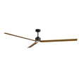 Ventilador de techo con luz Sulion Anne LED negro y madera motor DC CCT regulable 2246956