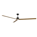 Ventilador de techo con luz Sulion Anne LED negro y madera motor DC CCT regulable 2246956