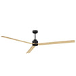 Ventilador de techo con luz Sulion Anne LED negro y madera motor DC CCT regulable 2247014