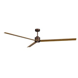 Ventilador de techo con luz Sulion Anne LED marrón óxido y madera motor DC CCT 2247250
