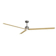 Ventilador de techo con luz Sulion Anne LED gris grafito y madera motor DC CCT 2247342