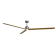 Ventilador de techo con luz Sulion Anne LED gris grafito y madera motor DC CCT 2247359
