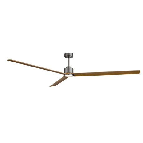 Ventilador de techo con luz Sulion Anne LED gris grafito y madera motor DC CCT 2247359