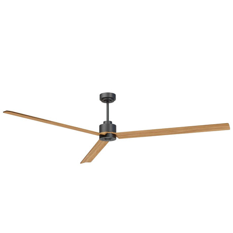 Ventilador de techo con luz Sulion Anne LED gris grafito y madera motor DC CCT 2247441