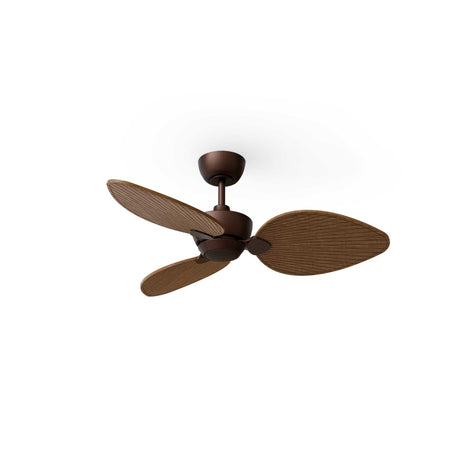 Ventilador de techo Sulion Alma marrón óxido y madera motor DC con mando temporizador 2247878