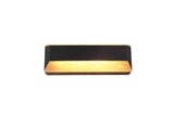 Trio Arino Aplique de pared LED de metal estera negra 224819132